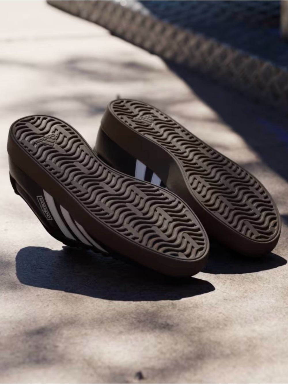 adidas VL Court 3.0 Low Shoes - Black / Brown Gum (Women's) - Brand New 9.5 - Picture 3 of 10